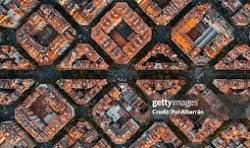 Urban township development and construction site